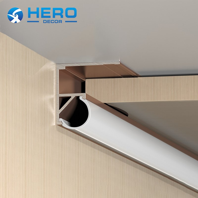 LED Aluminum Extrusion Wall Panel Profile Building Materials Hero Metal Tile Internal Corner Shape Strip