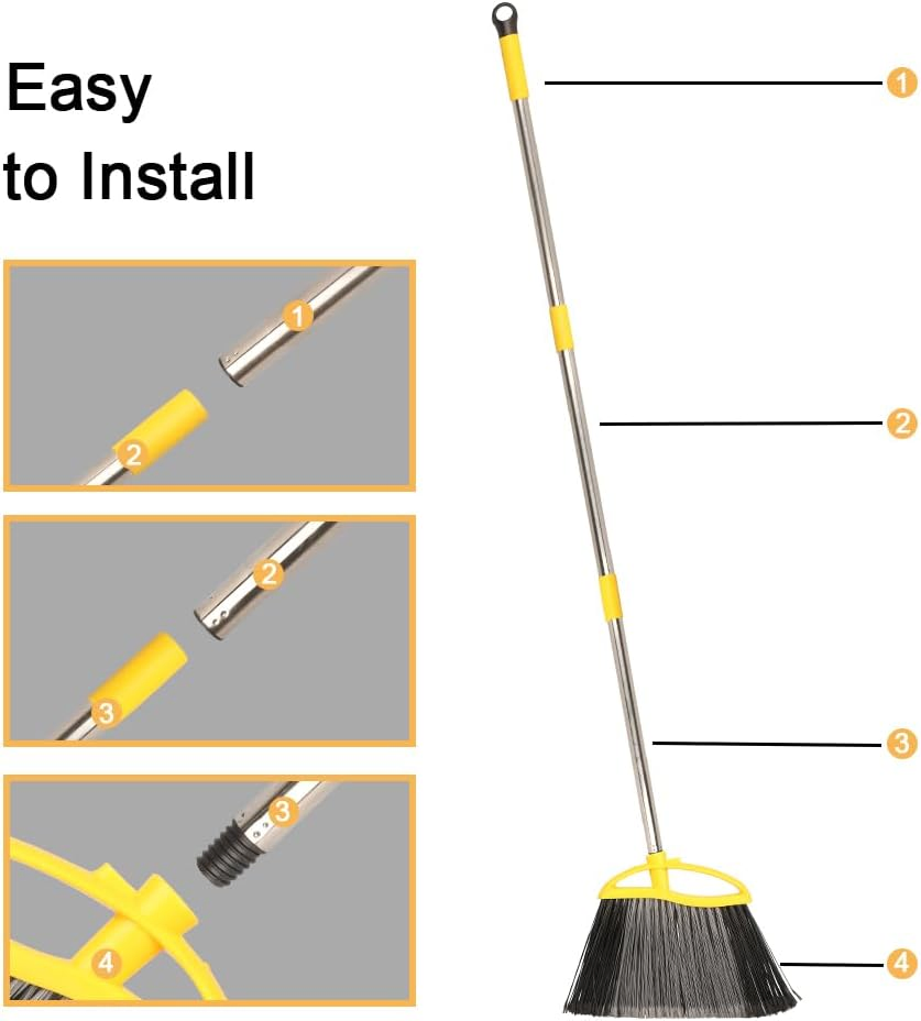 Long Handle Indoor Angle Broom Soft Floor Sweeping Brooms Kitchen Broom