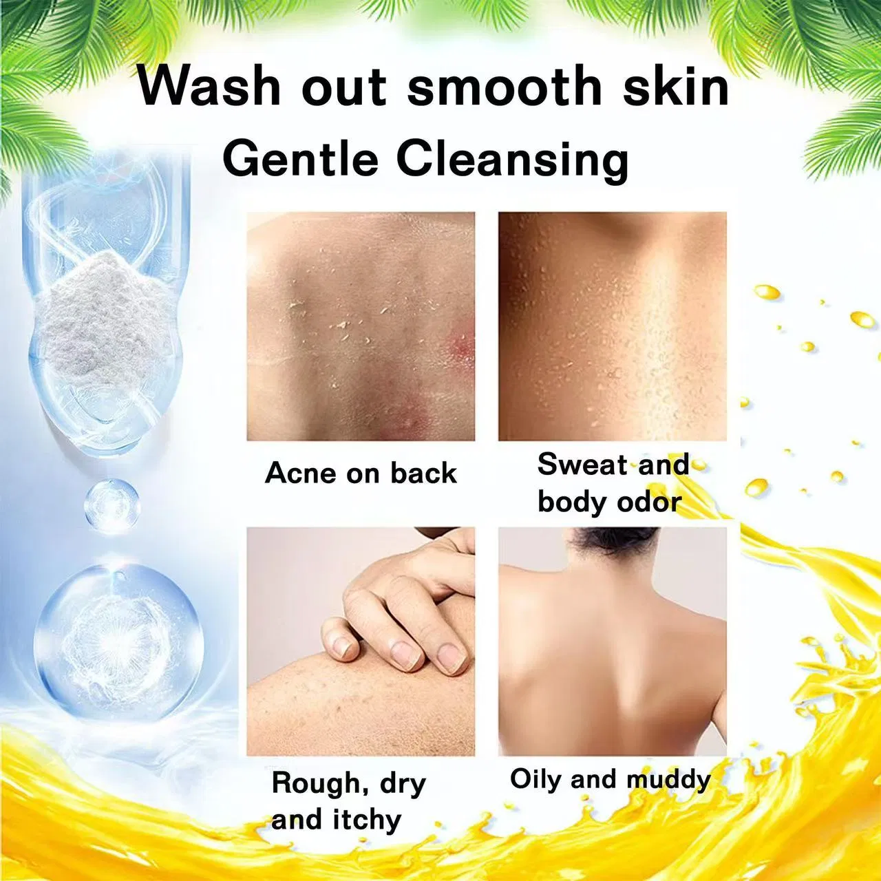 Bulk Kojic Acid Vitamin C Shower Gel Roushun 2000ml Whitening Hydrating