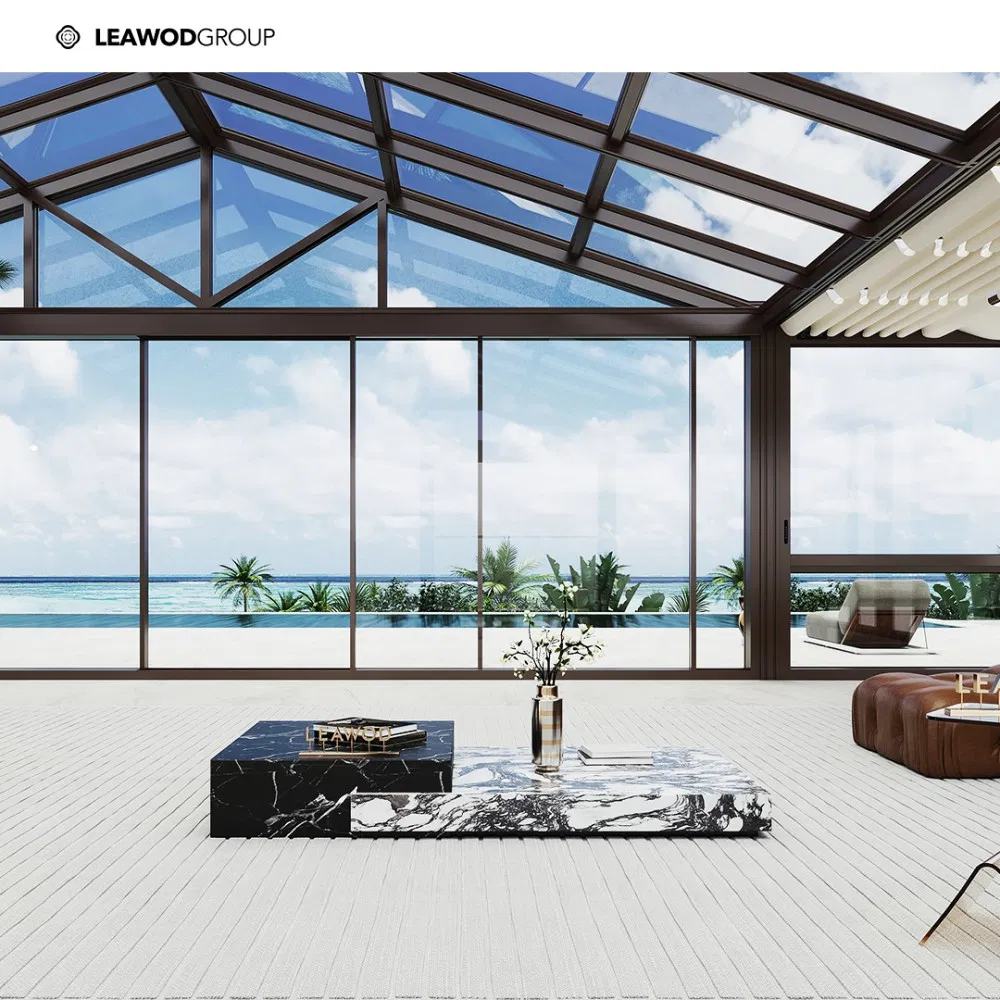 Elegant Heat Insulation Glasshouse Sunroom for Luxury Villa