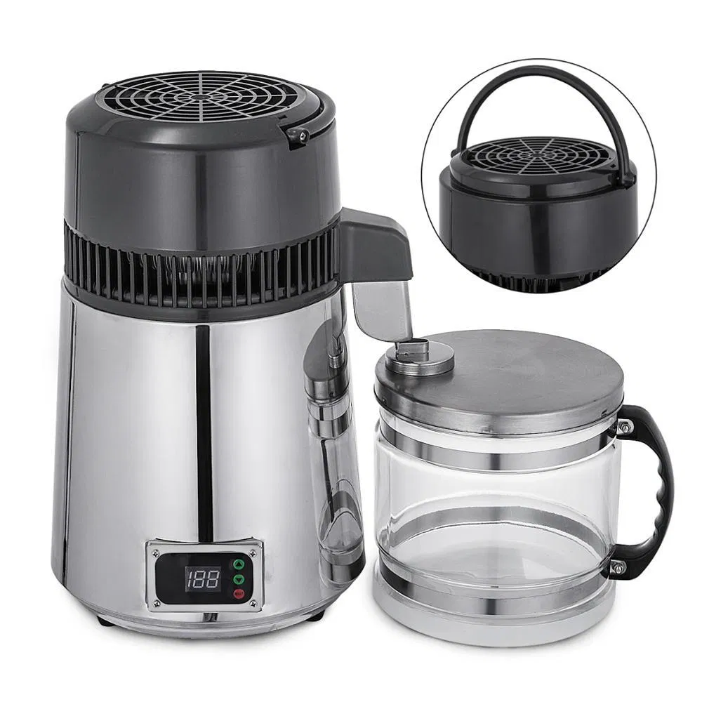 304 Stainless Steel Water Distiller 4L Distiller Supporting Distillation Machine Medical Debris Removal and Purification Filter