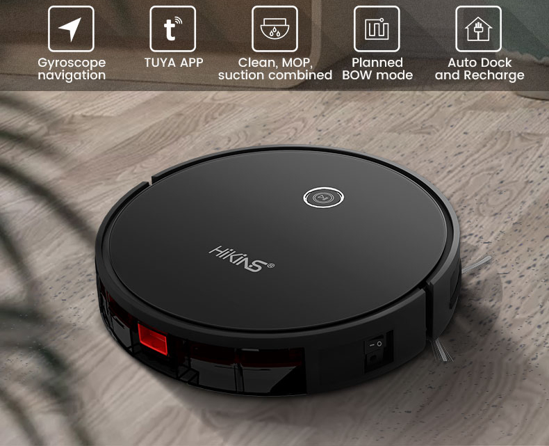 Smart-Slim APP/Remote Control Auto Robot Vacuum Cleaner with Mopping Function