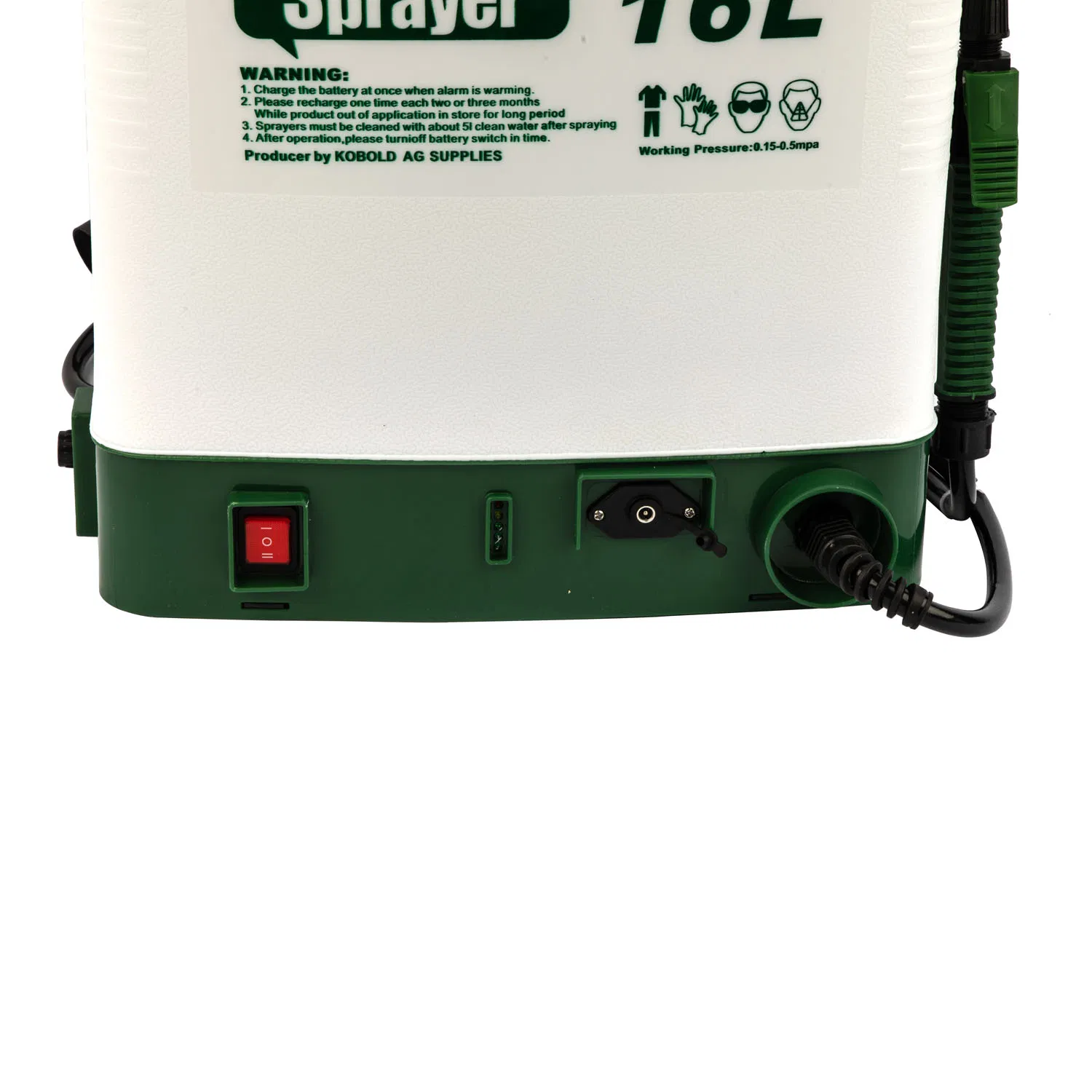 16 Liter Battery Operated Pump 4-Gallon Bug Killer Agricultural Knapsack Weed Backpack Sprayer