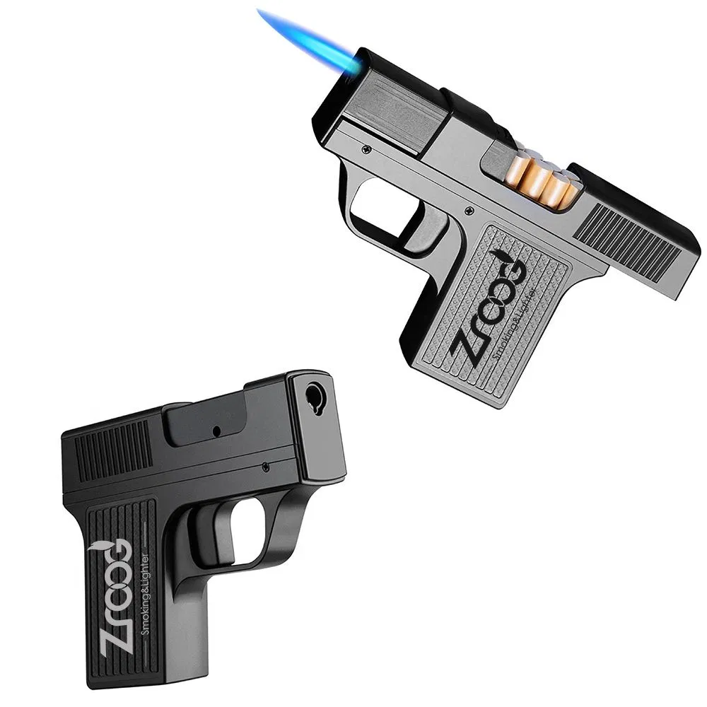 High Flame Torch Gas Gun Pen Cigarettes Container Hold 20PCS Lighters