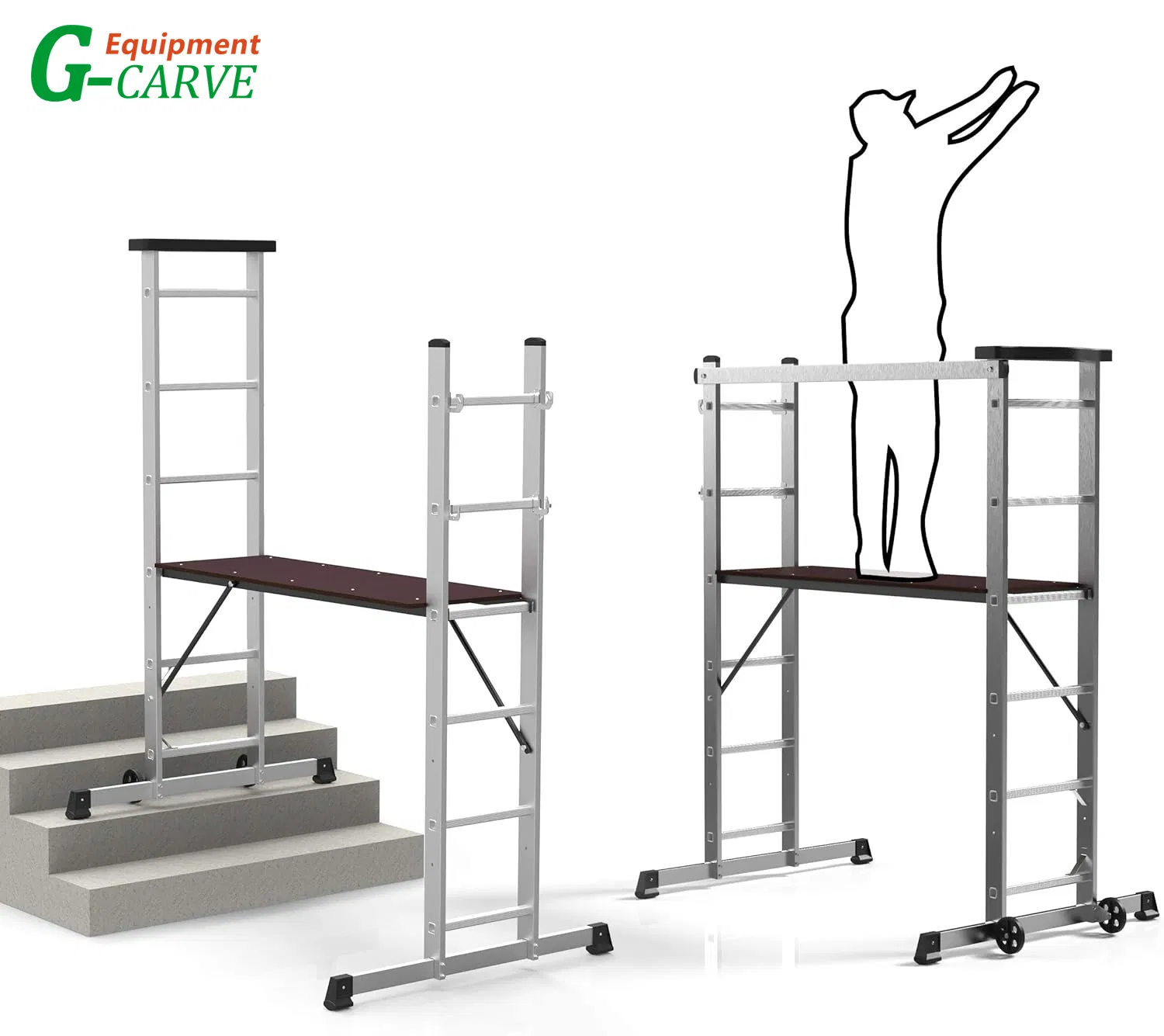 3-in-1 Aluminium Scaffolding Ladder