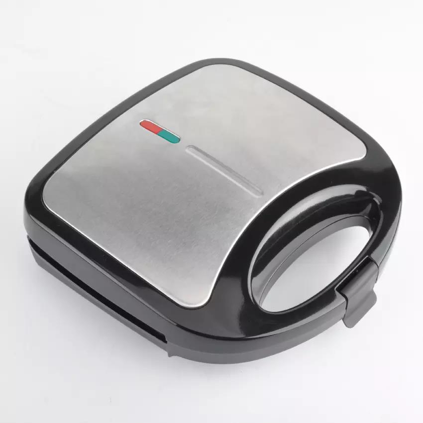 750W Detachable Plate Sandwich Maker Two Slice Waffle Maker Stainless Steel
