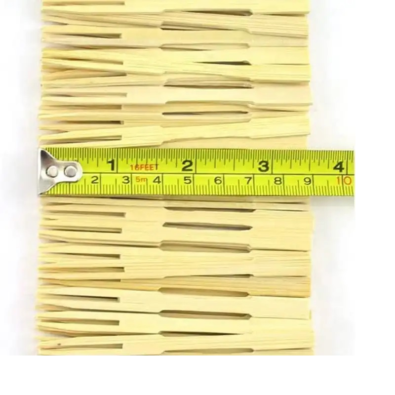 Free Sample Disposable Cake Dessert Salad Fork Buffet Bamboo