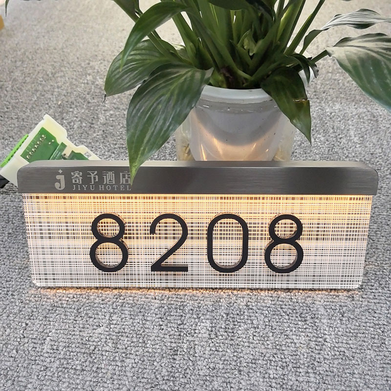 Hotel Digital Doorplate with Room Number LED Sign