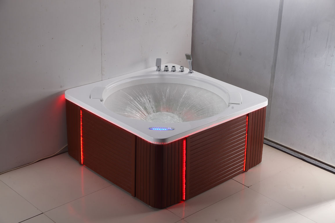 Массажная ванна Kingkonree с LED-подсветкой и аэромассажем