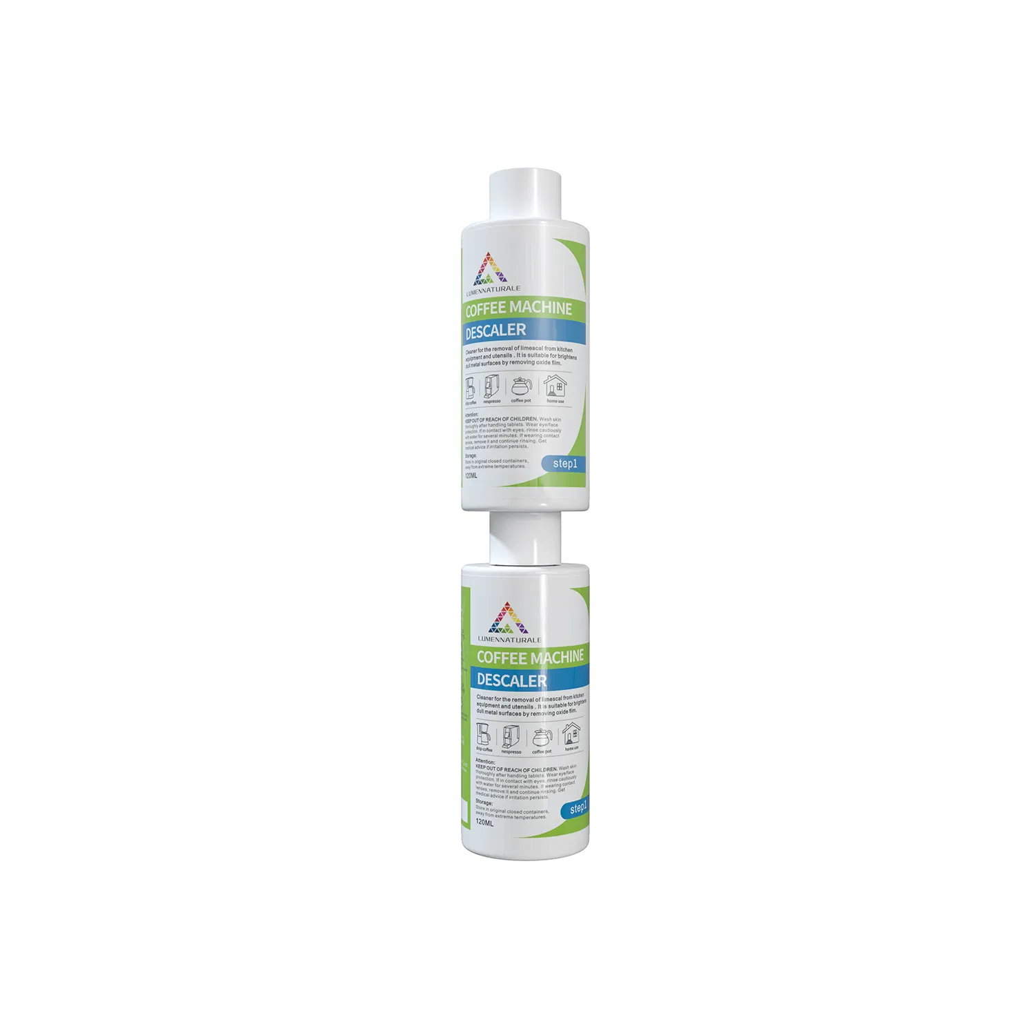 Intensive Coffee Machine Cleaning Set Features Descaler and Cleaner