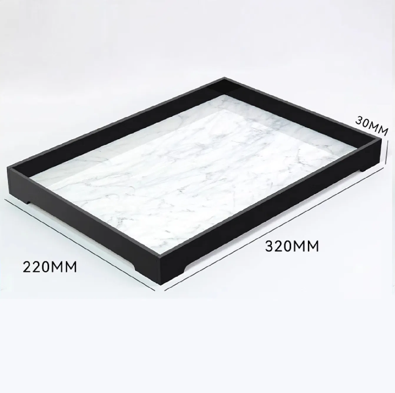 Custom Hotel Room Supplies Acrylic Products Storage Tray Two-Color Consumables Toothpaste Holder Hotel Consumable Box Organization Factory Customized