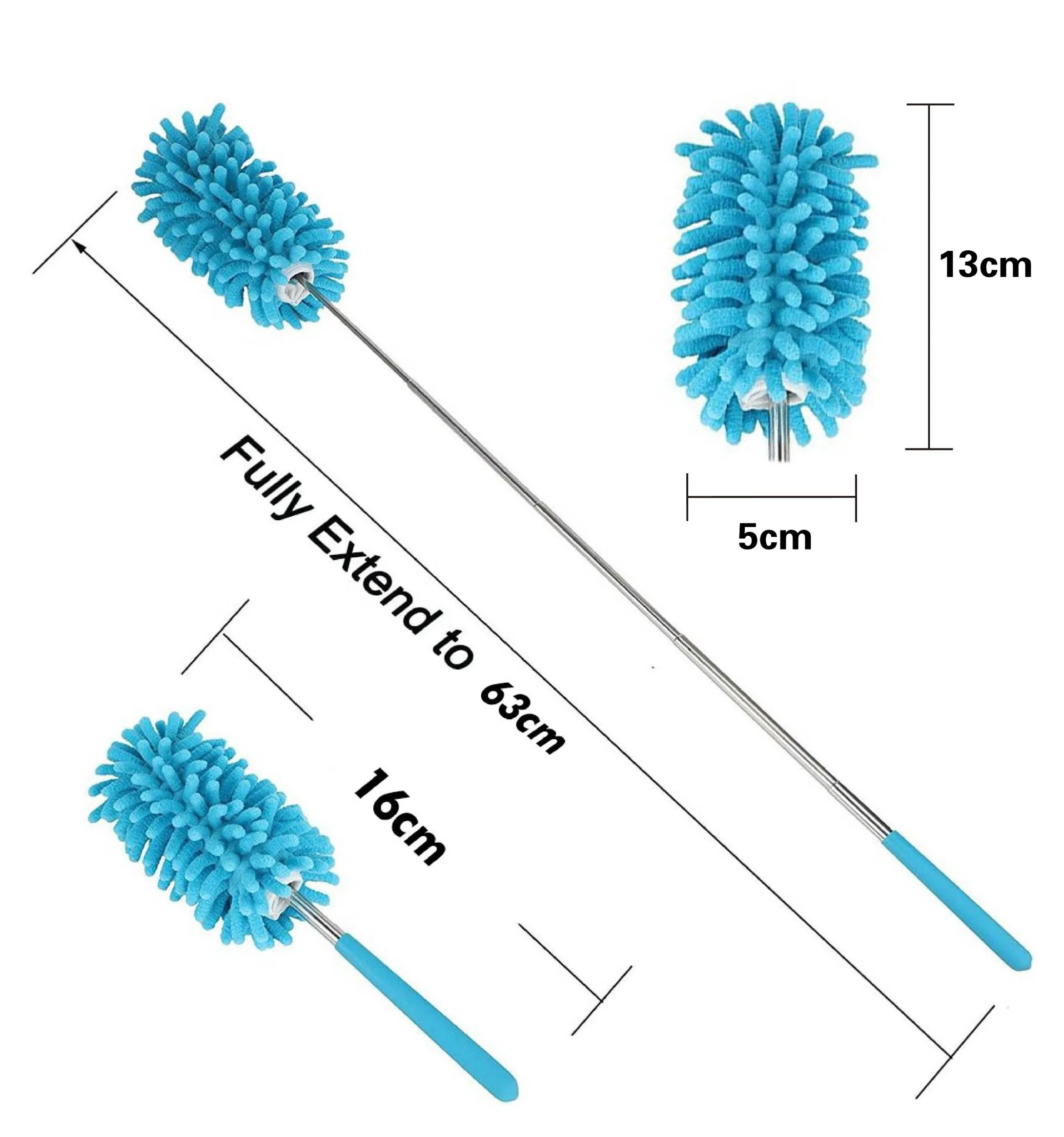 Microfiber Extendable Hand Dusters, Washable Dusting Brush, Leaning Tool for Cleaning Computer