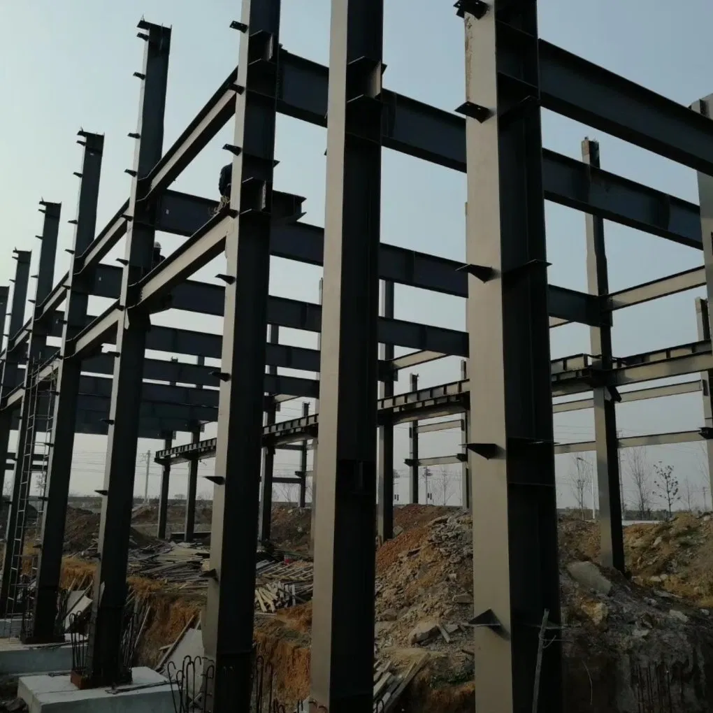 Q355 Welded H Section Steel Structure Workshop Metal Construction Painted