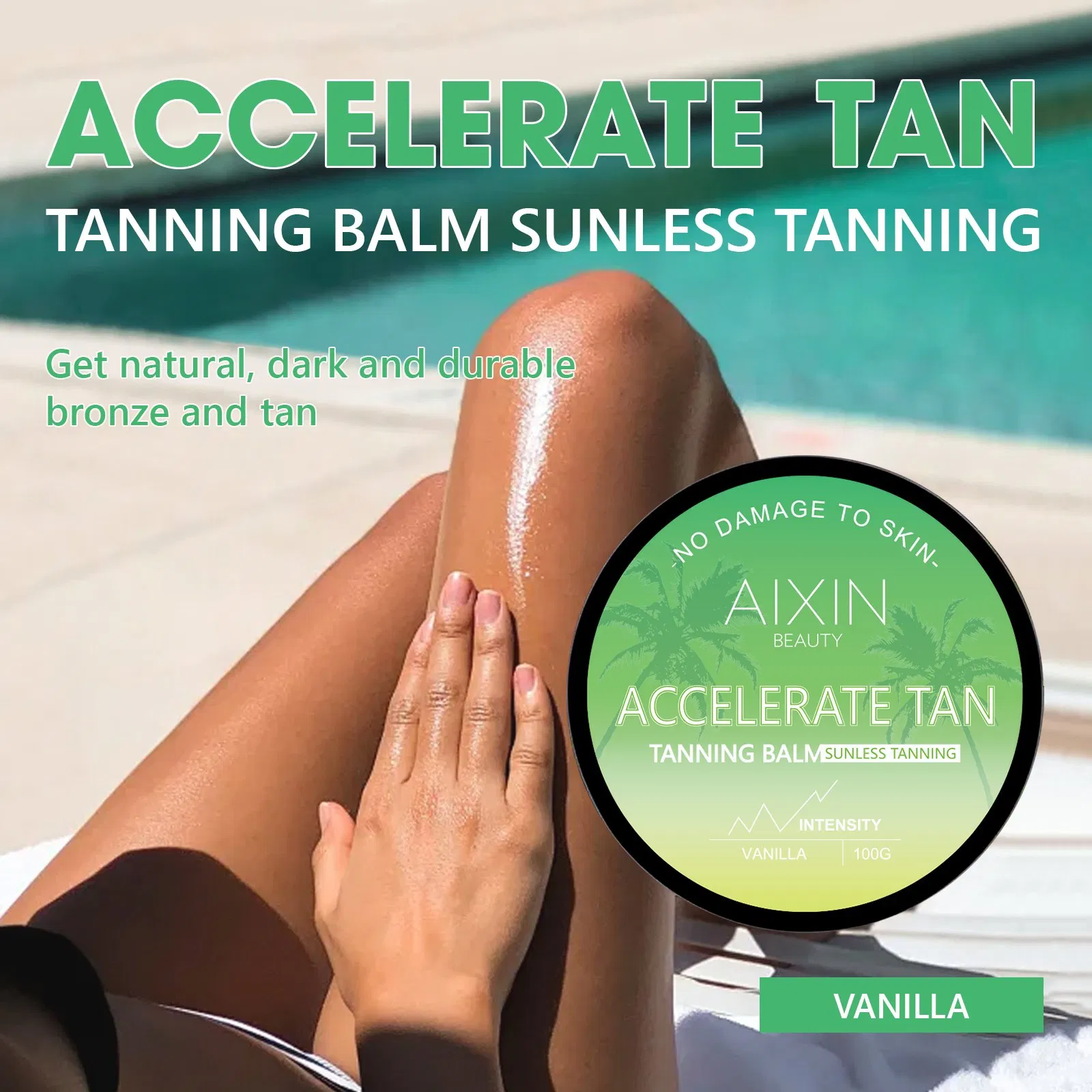 Aixin Private Label Vanilla More Natural and Long-Lasting Skin Tone Tanning Lotion