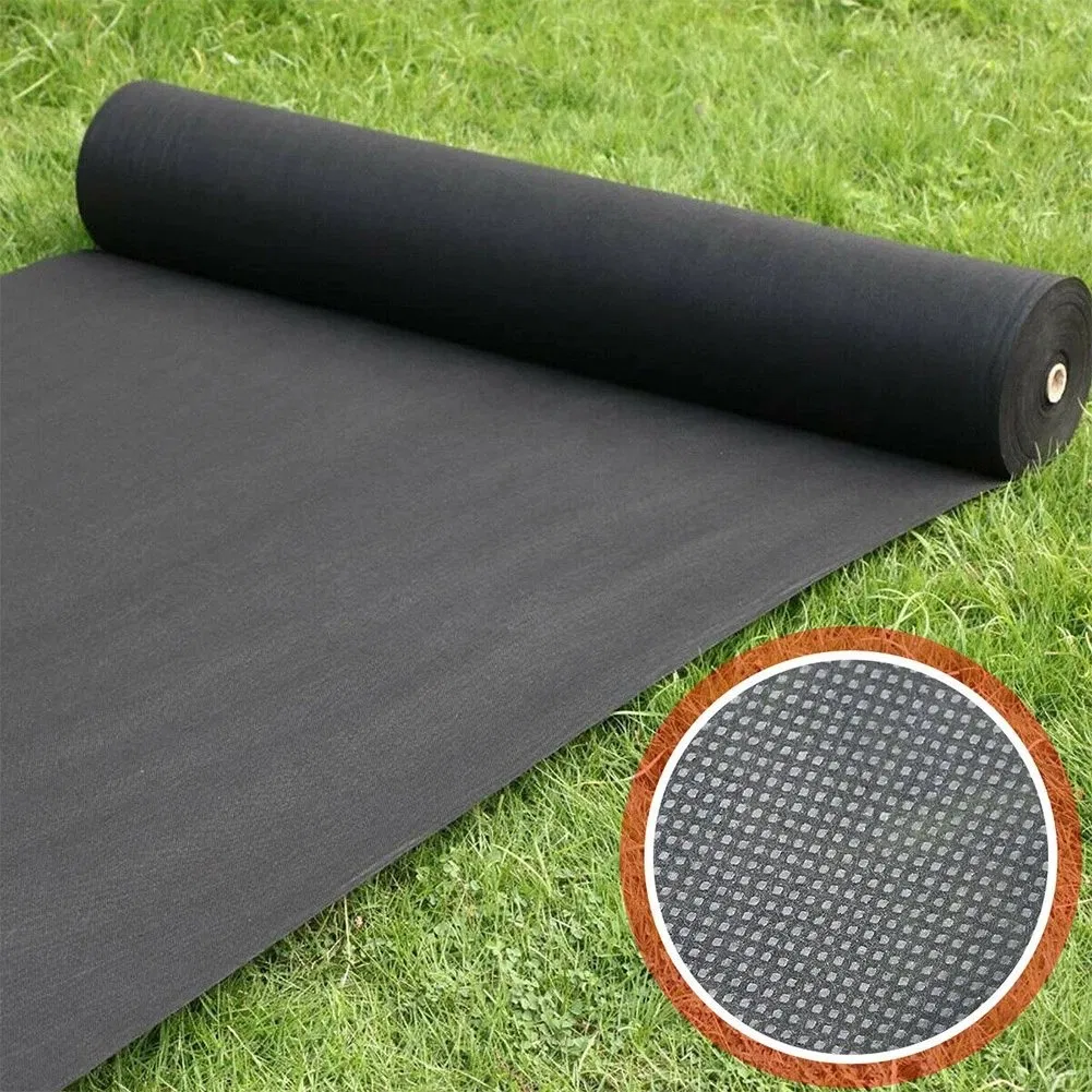 1X20m Ground Cover Breathable Fabric Membrane Weed Control Landscape Mulch Heavy Duty Against UV Easy to Infiltrate Garden Tool