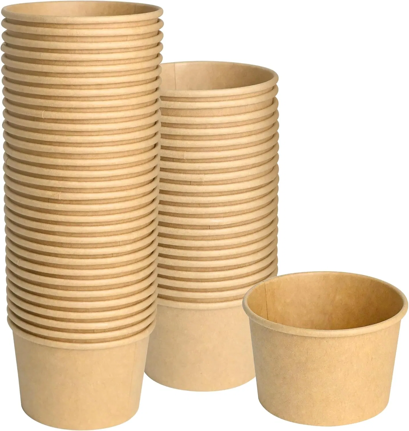 Custom Printing Leakproof Disposable Kraft Paper Takeaway Salad Bowl
