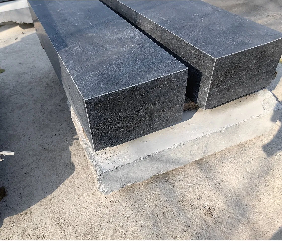 Blue Lime Stone Natural Stone Pool Coping Steps Stairs Outdoor Honed Limestone Tile