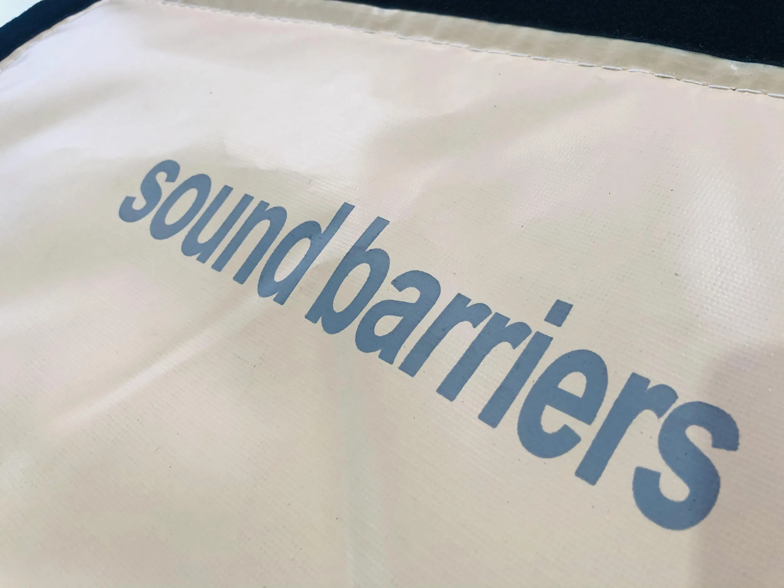 Litong Factory Waterproof PVC Tarpaulin Fabric Reduce Noise Decibel Acoustic Fence Panel Sound Barrier Wall