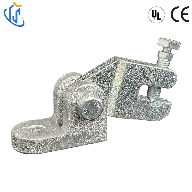 UL CE Listed Adjustable Seismic Base Connector Electro-Galvanized for Steel Channel Support