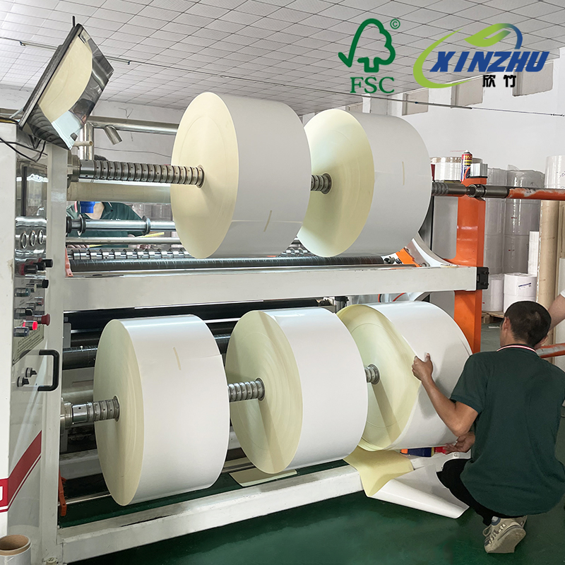 Jumbo Roll Low Temperature Resistant Self-Adhesive Paper Top Direct Thermal Label Material