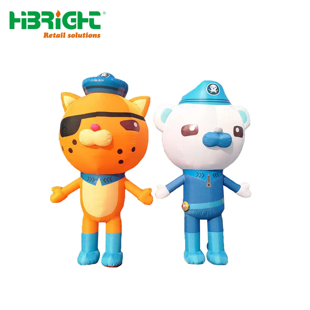OEM Design Durable Advertising Inflatable Cartoon Toy for Supermarket