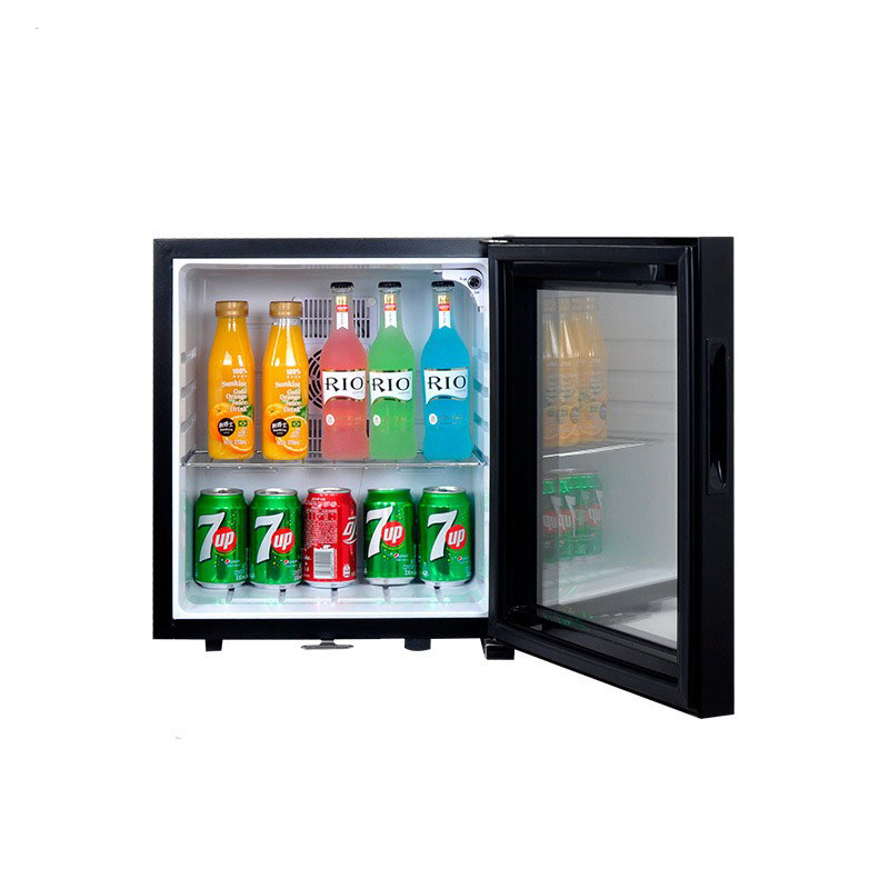 Energy-Saving Mini Bar Refrigerator Compact Cooler. Stylish Mini Bar Fridge with LED Light Feature