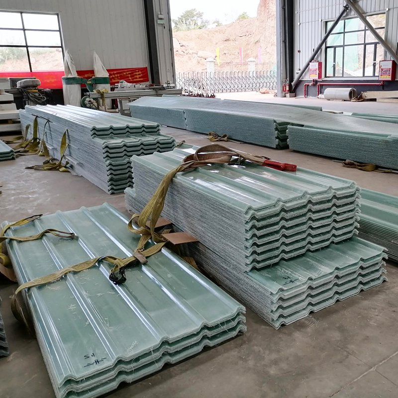 1200mm Wide Fireproof Transparent GRP FRP Sunlight Roofing Sheet