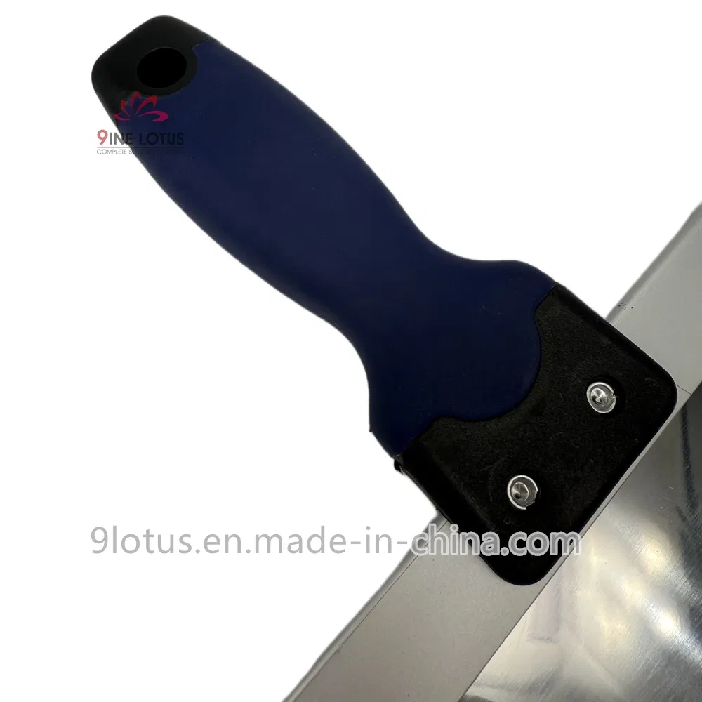 High Quality Premium Stainless Steel Rubber Handle Stiff Putty Knife Trowel