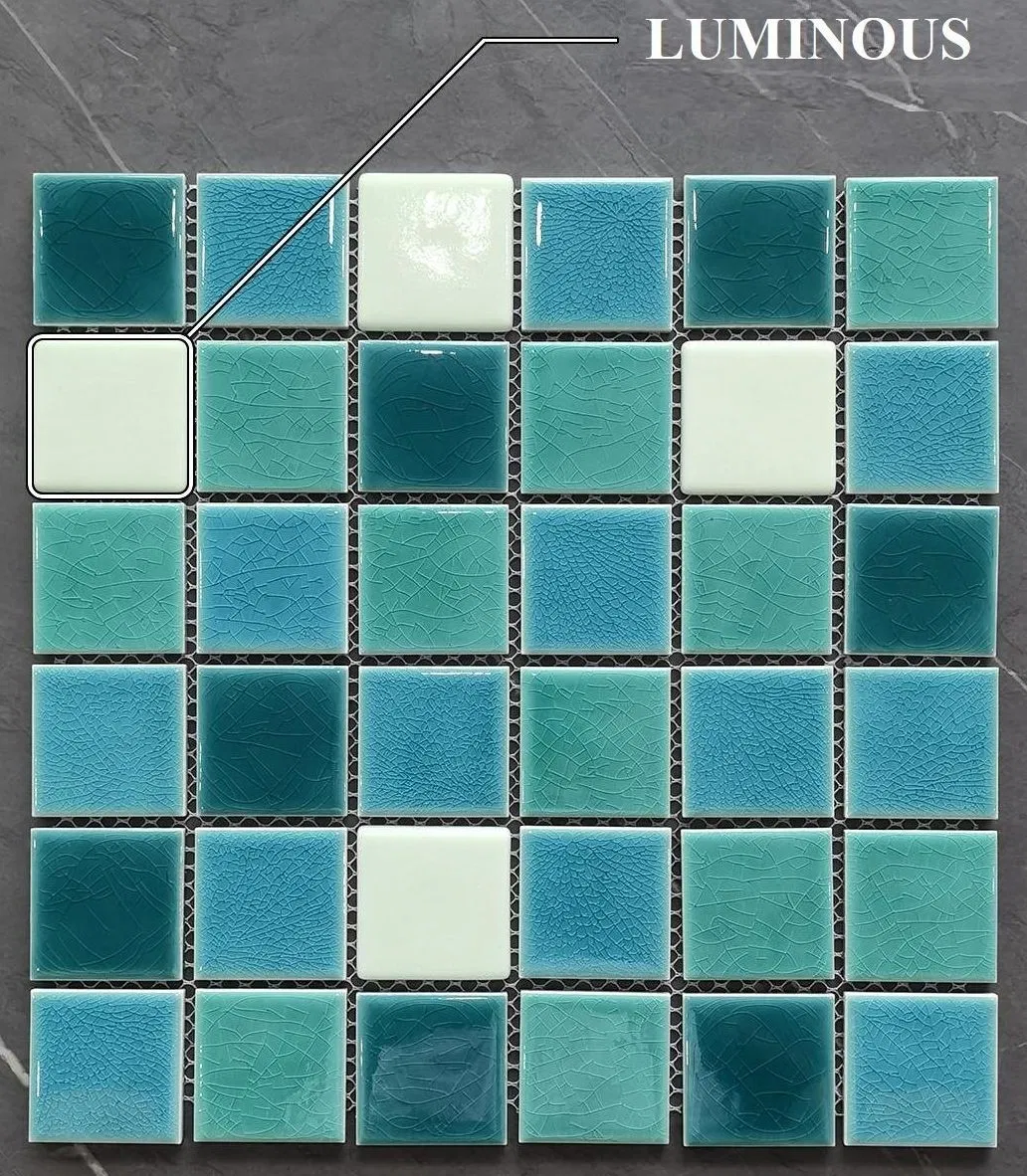 Светящаяся керамическая мозаика для бассейна