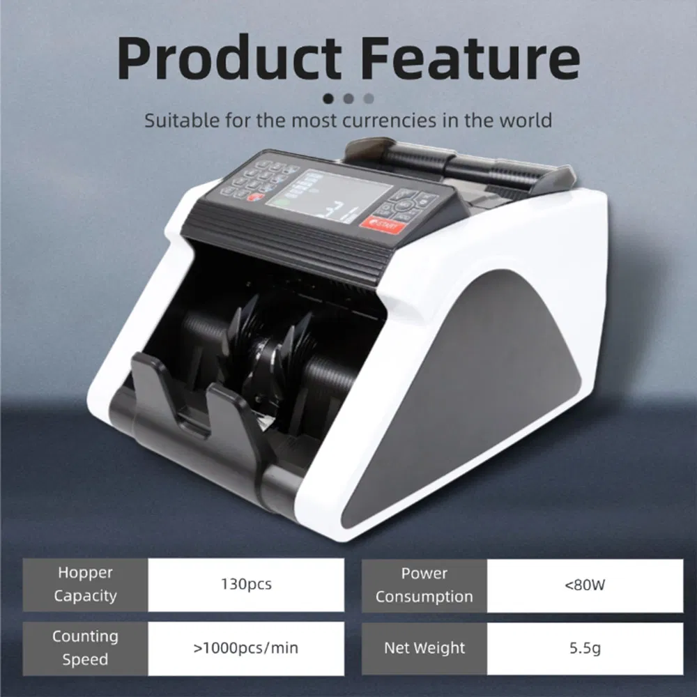 LD-2300 Portable Light Money Counting Machine With TFT Display and Polymer Paper Note COUNTER