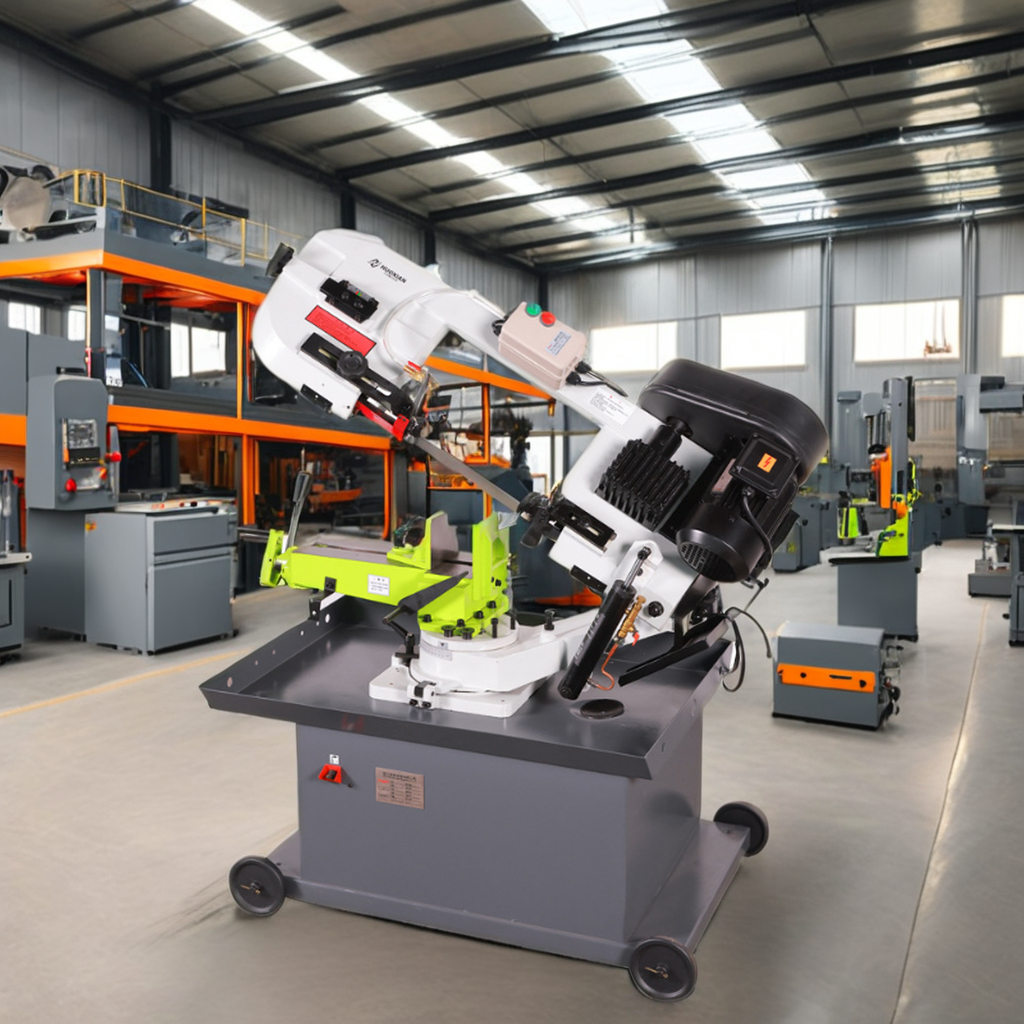 Ленточная пила по металлу горизонтальная ручная компактная