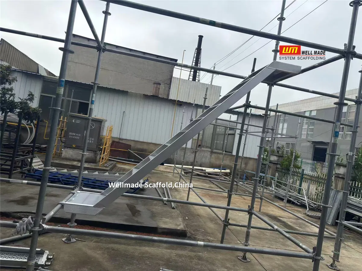 Aluminium Stair Aluminum Stairs Staircase Step Ladder Using for Construction Access Scaffolding Ringlock Scaffold