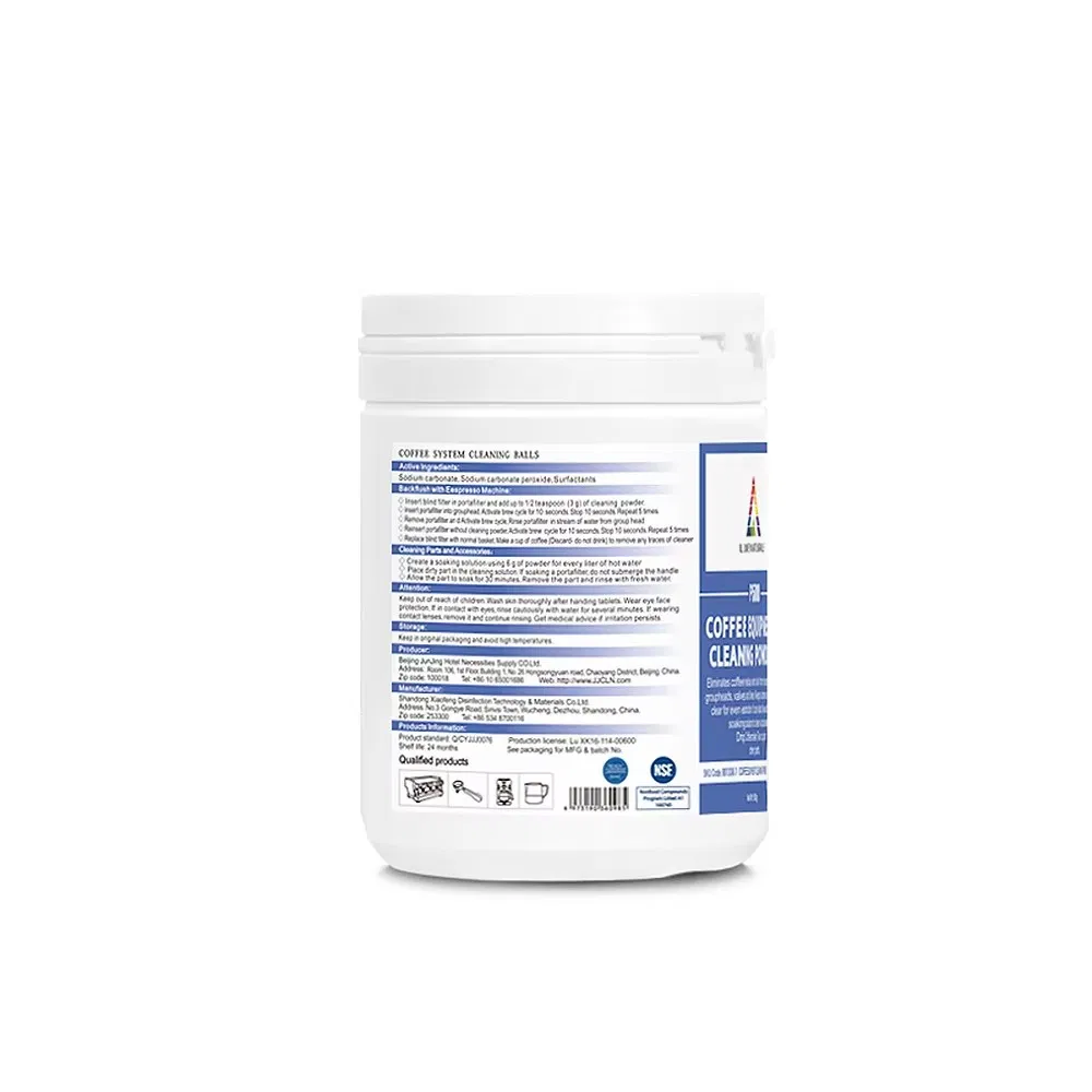 Fast Acting Coffee Machine Cleaning Powder Detergent for Daily Maintenance