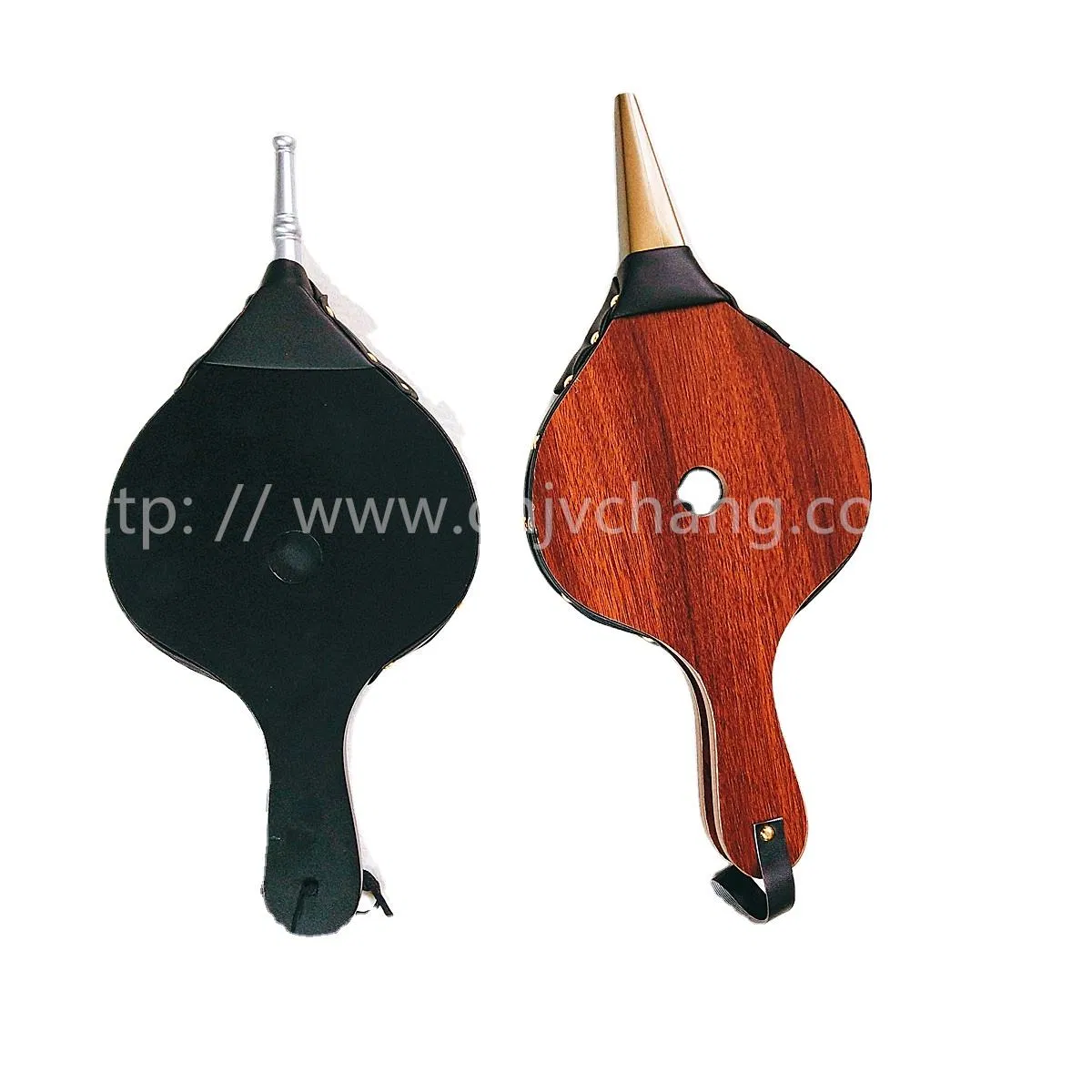 Good Quality Air Fireplace Bellows with Leather Handle Wooden Outdoor Fire Blower Tools BBQ Baking Oven Accessories