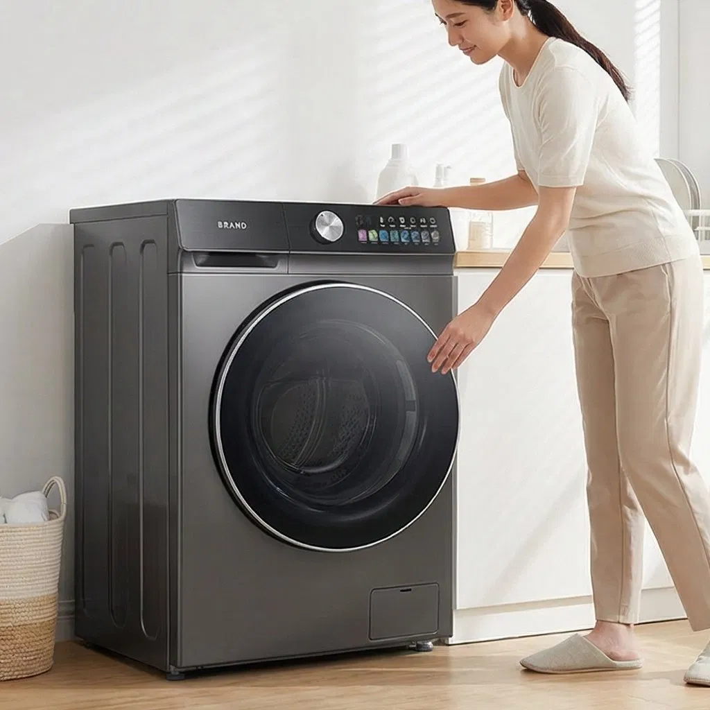 Energy-Efficient 10kg Premium Smart Washing Machine for Home Use