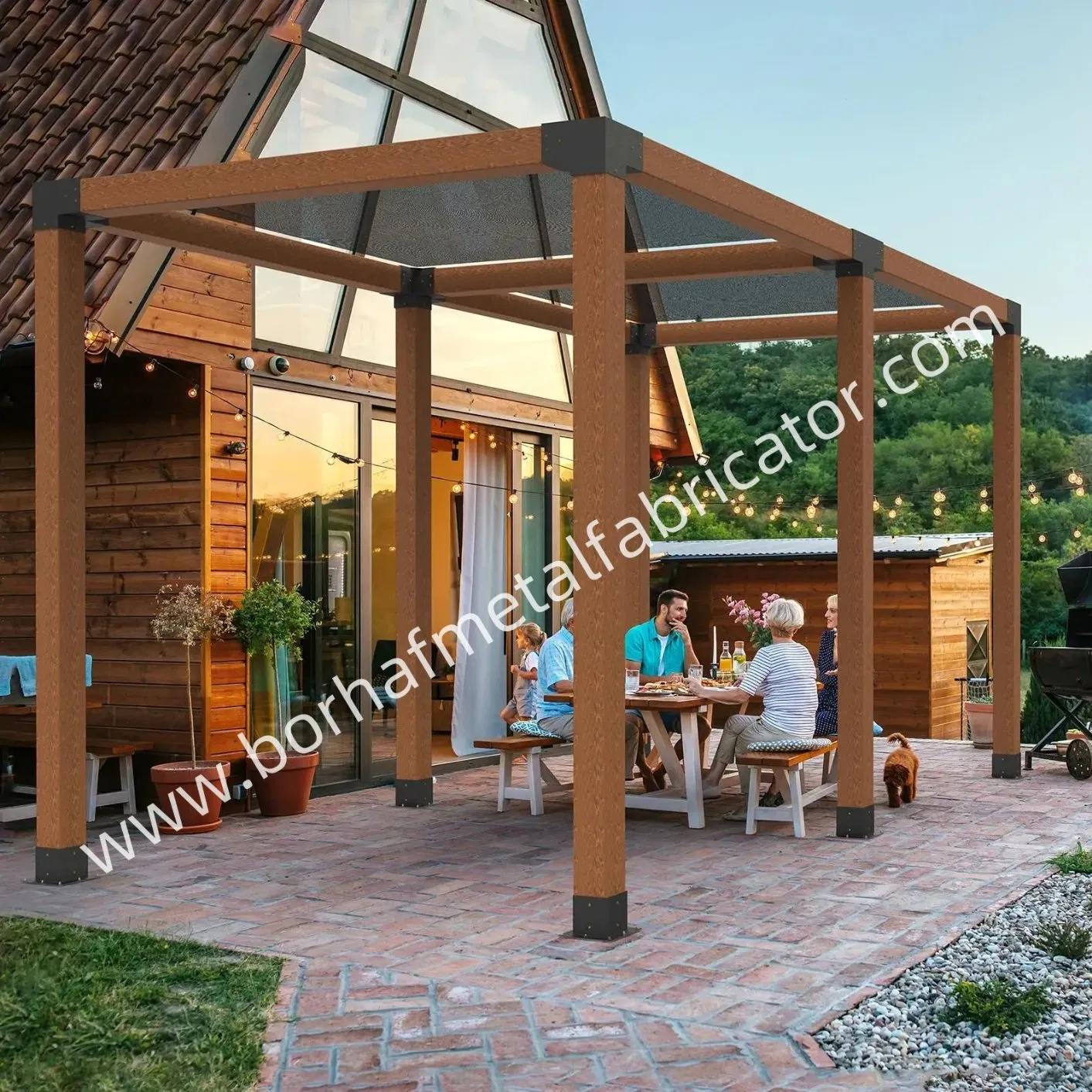 4-Way Right Angle Corner Brackets for Pergola Gazebo