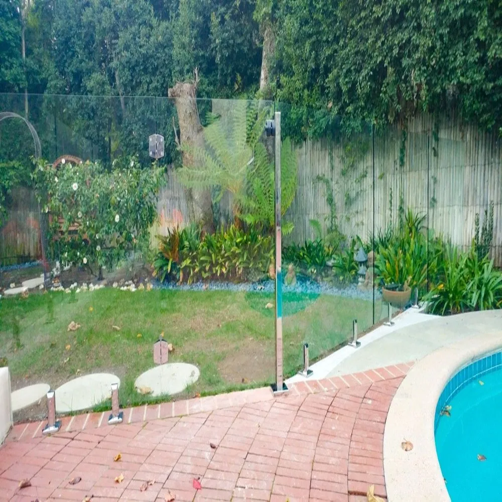 Invisible Pool Spigot Glass Mounts Sleek Safety Solution for Open Clear Views