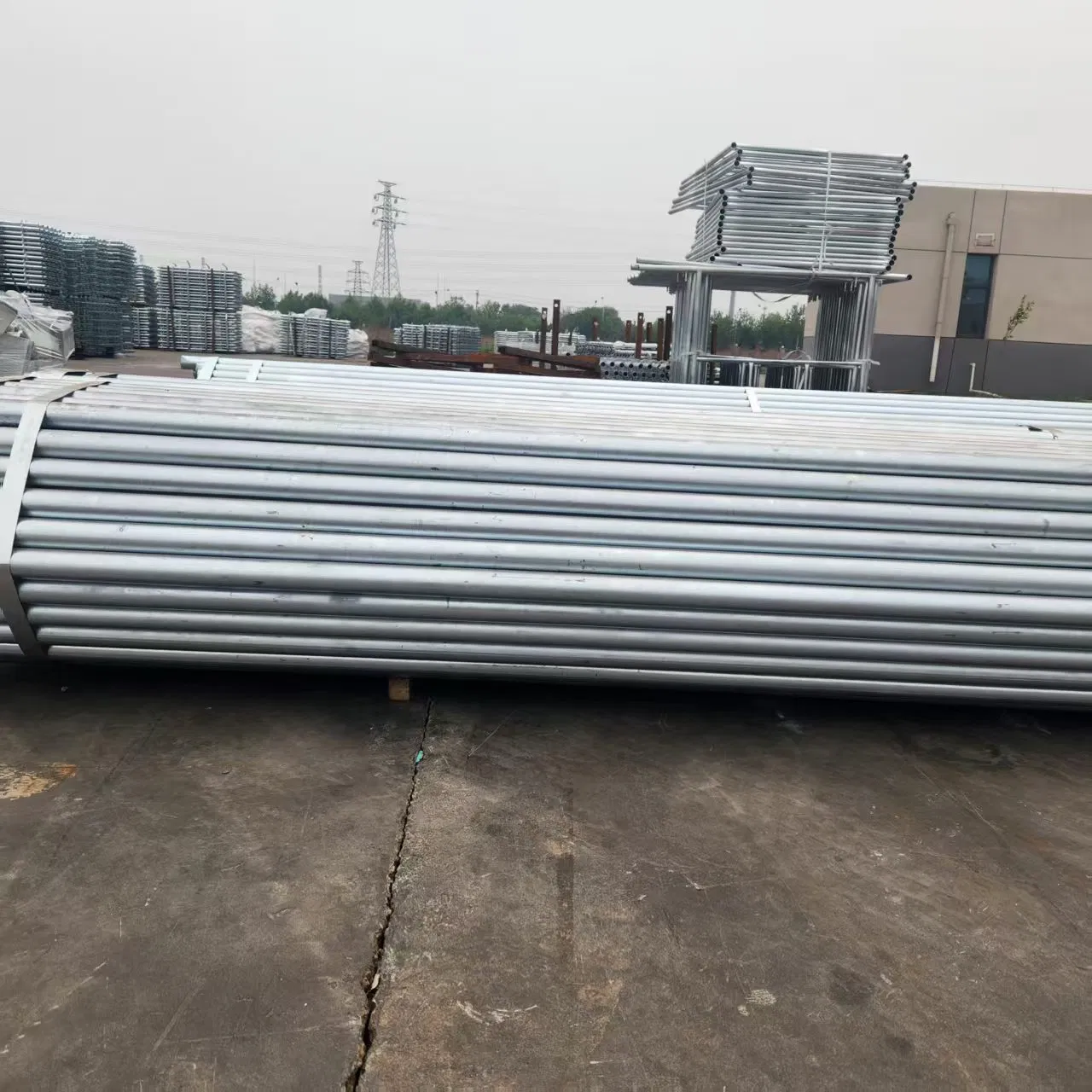 BS1139 Kazakhstan Hot Sale 4mm 6meter Steel Scaffolding Tube