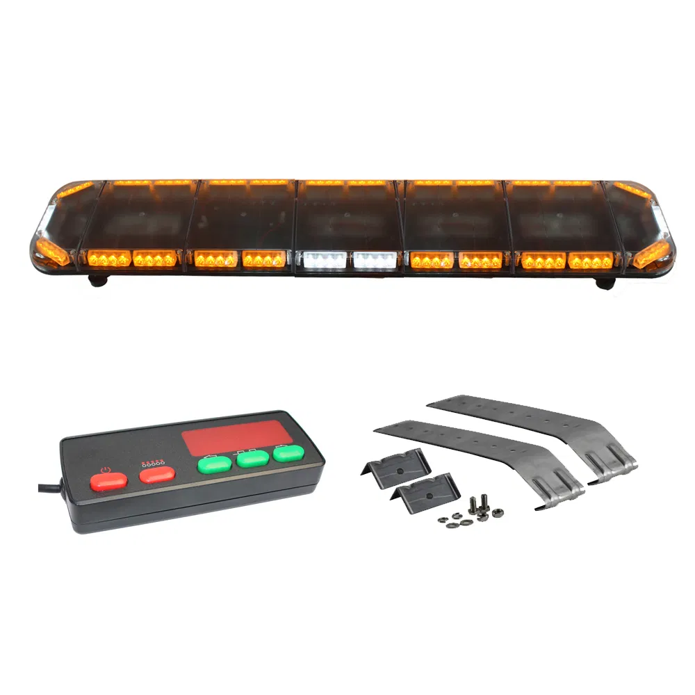 Amber White LED Strobe Warning Light Bar 1450mm (57") 814LC
