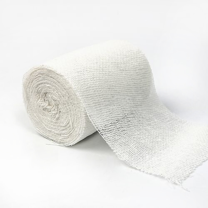 Medical Absorbent Cotton Gauze Bandage, Gauze First Aid Bandage