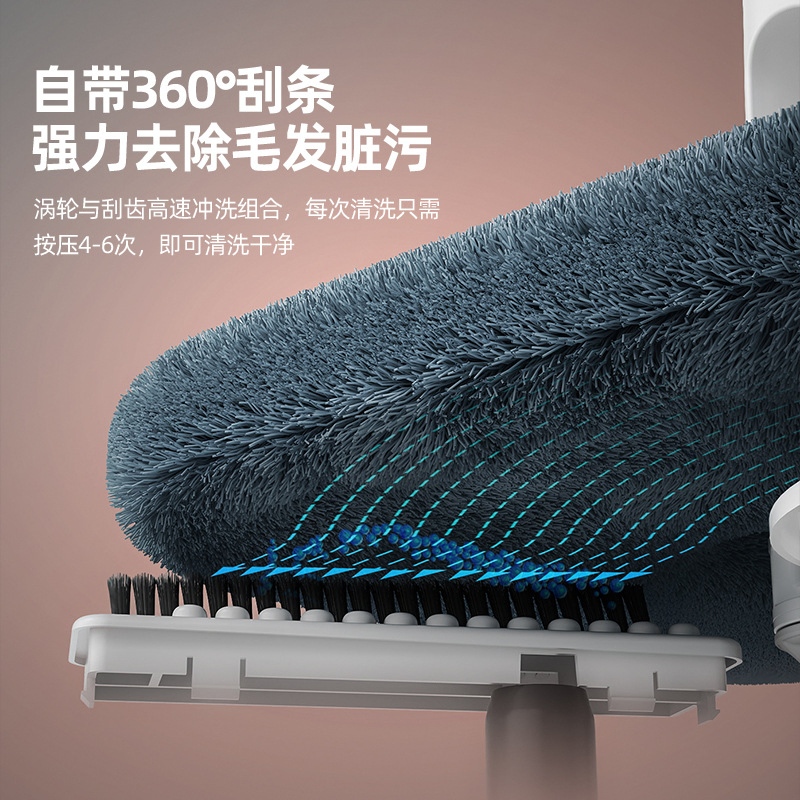 Швабра с двумя ведрами и центрифугой, без ручного отжима