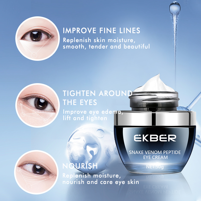 Private Label Snake Venom Peptide Eye Cream Anti Aging Improve Fine and Dry Lines Eye Repair Cream