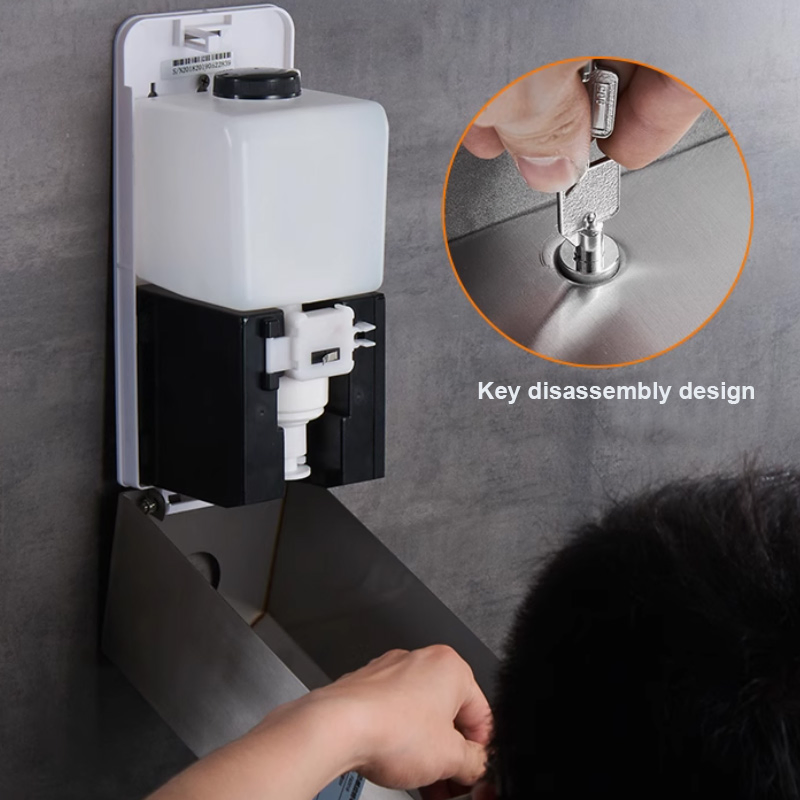 Настенный дозатор для жидкого мыла из нержавеющей стали 304