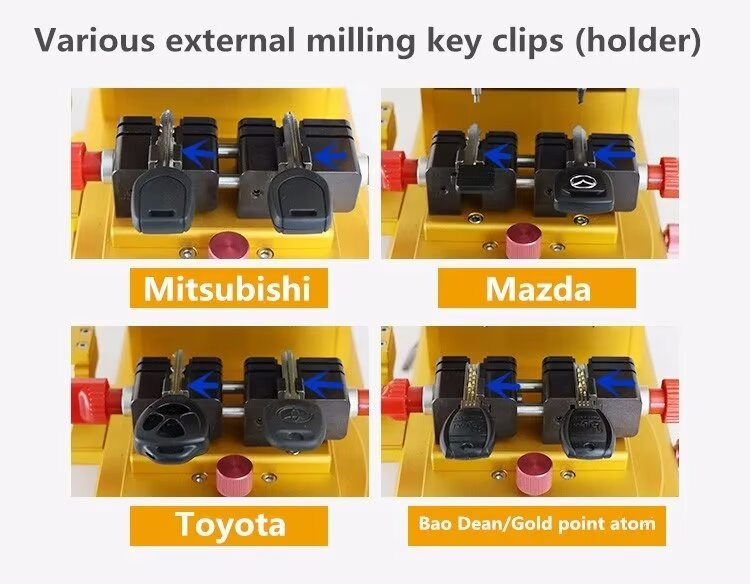 Conveniently Flat Milling and Vertical Milling All-in-One Key Cutting Machine