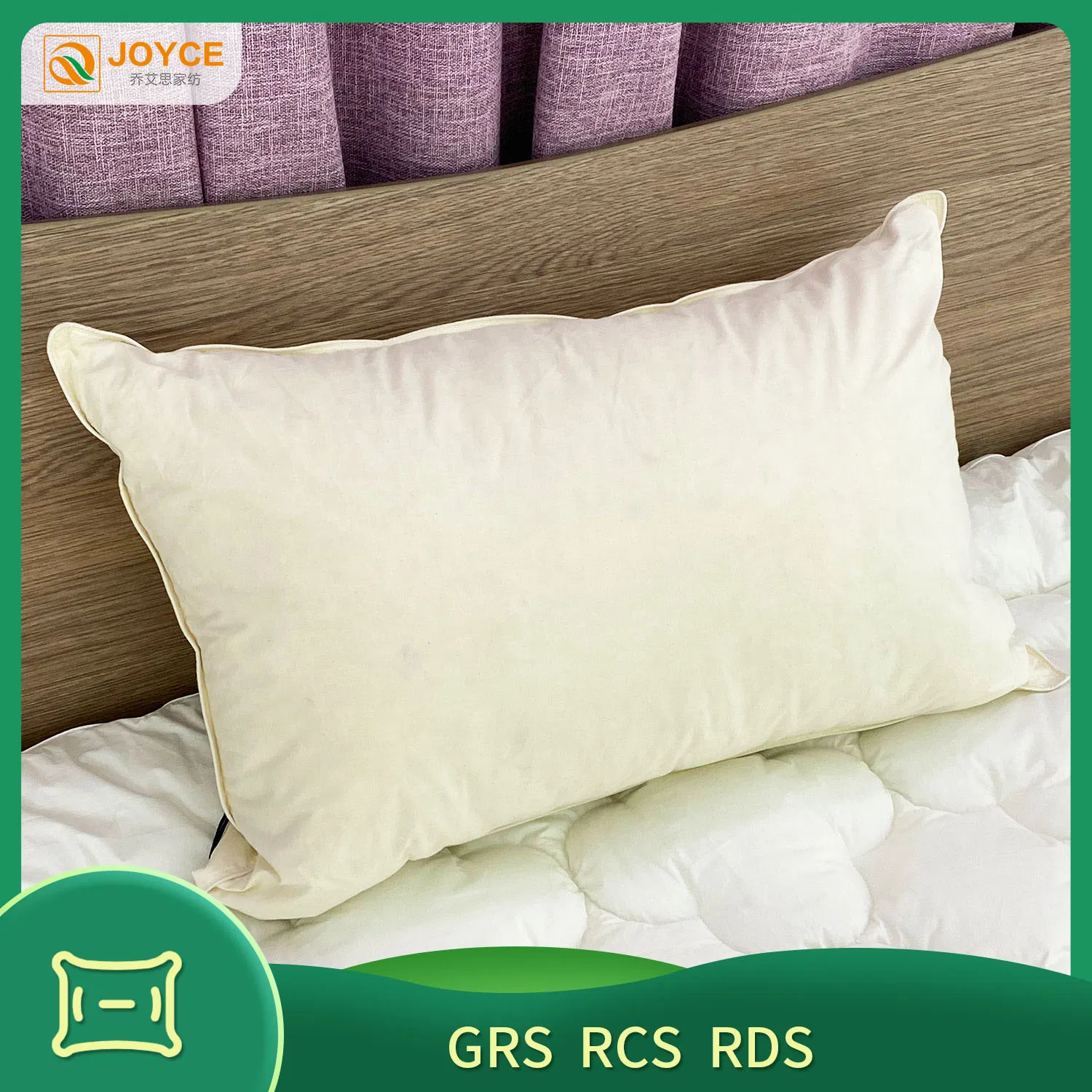 Hypoallergenic Breathable Height-Adjustable 100% Organic Cotton Pillows