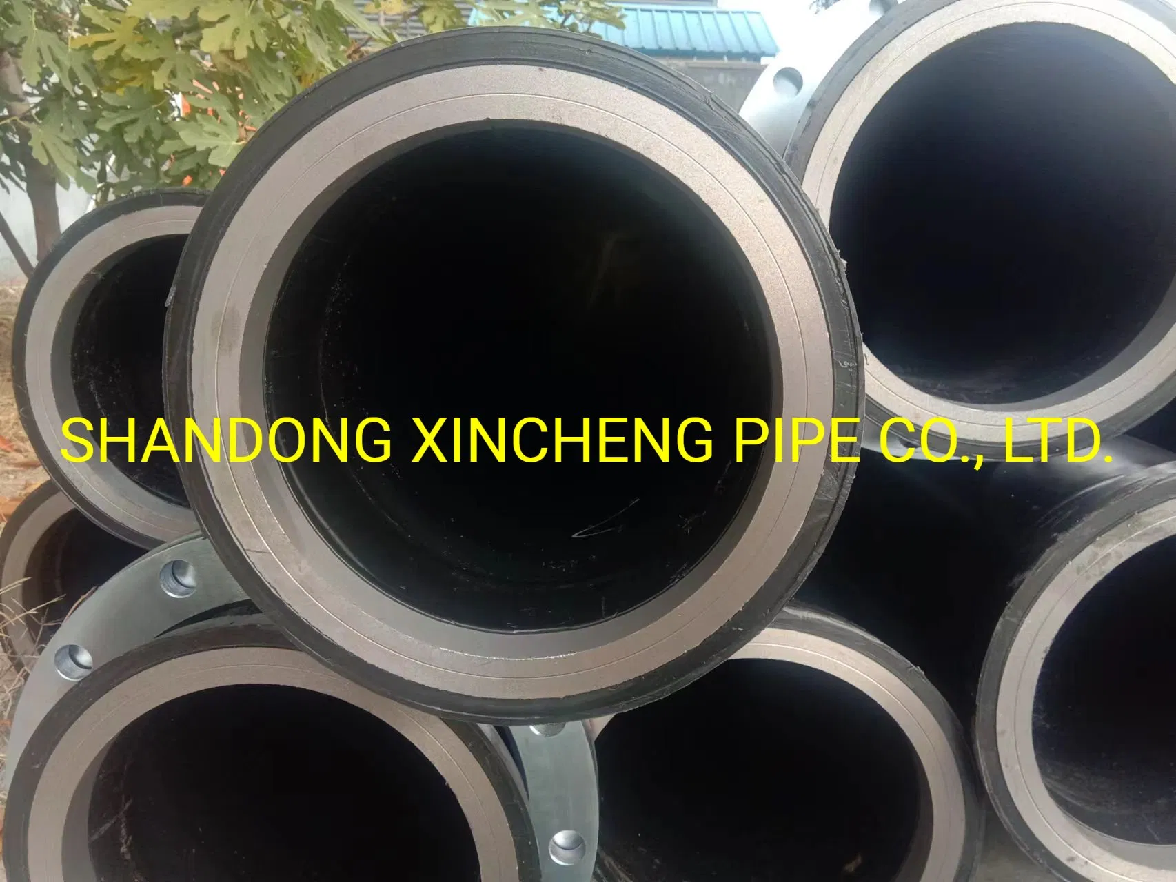Тяжелая труба для земснаряда HDPE с фланцевым соединением