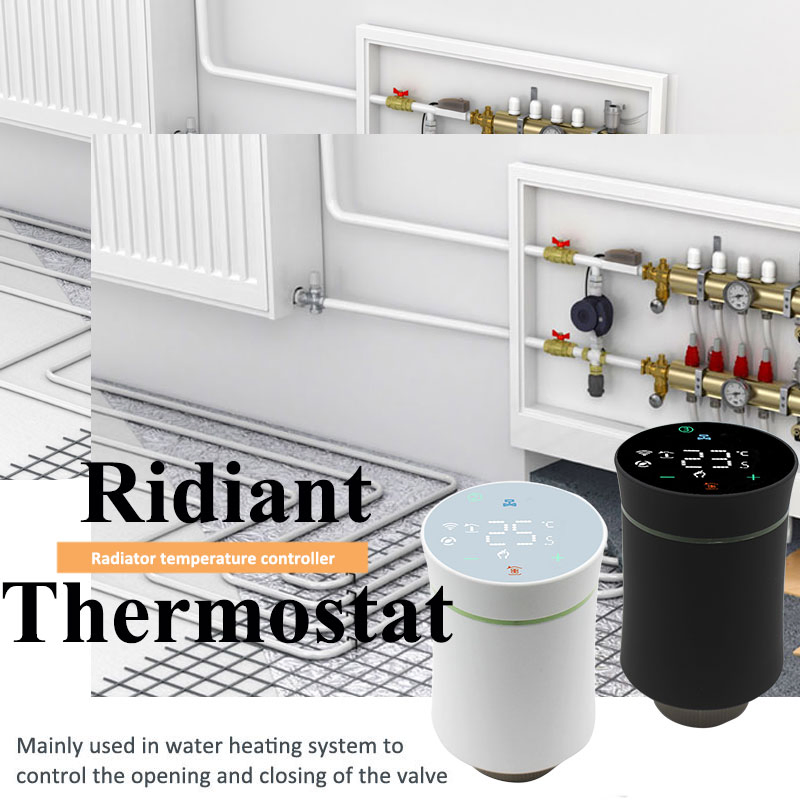 WiFi Zigbee Smart Programmable Thermostat Radiator Valve Temperature Controller Water Heating Trv