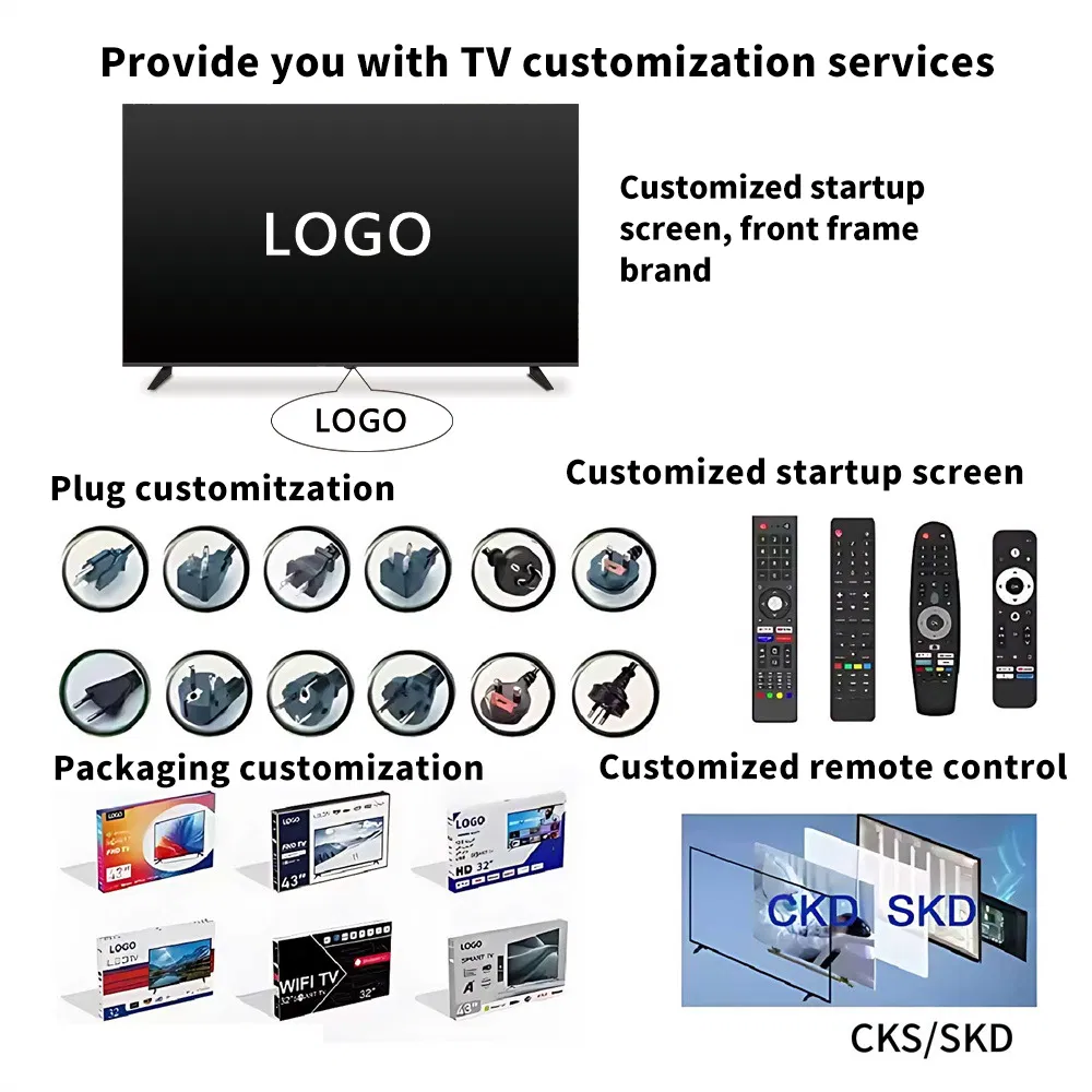 Безрамочный телевизор 50 дюймов UHD Smart TV