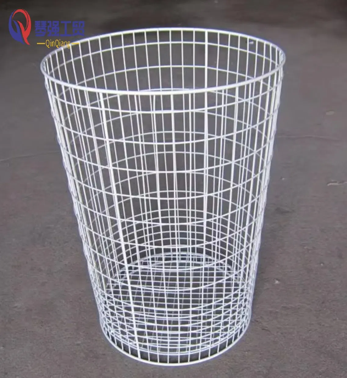 Металлическая сетчатая урна круглая для офиса и дома