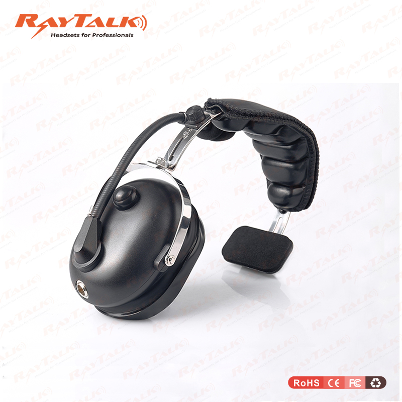 Noise Cancelling Walkie Talkie Single Earmuff Headset with Microphone Retevis Ehk005
